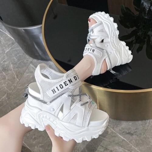 Women Gladiator Sandals 2021 Summer Designers Open Toe Buckle Strap Shoes Sexy 11cm High Heels Sandal Casual Woman Wedges Shoes