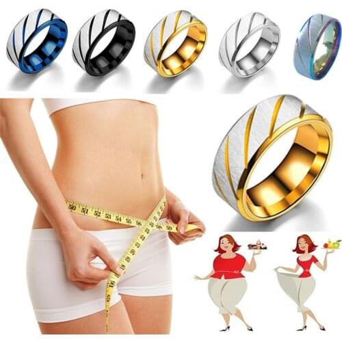 1PC Fashion Micro Magnetic Anti-Snoring Weight Loss Ring Fat-Burning Slimming Fitness Therapy Healthcare Ring Slimming Product