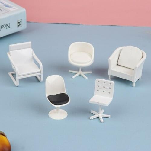 1 Pc 1:20 Dollhouse Miniature Furniture Chair Sofa Stool Model Doll House Decor Toy