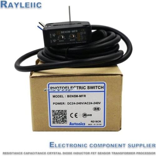 1PCS~2PCS!NEW Original BEN5M-MFR AC/DC Autonics Retroreflective Photoelectric Switch Sensor Sensing 5 Meters Relay 100% In Stock