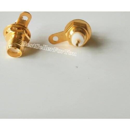 10Piece SMA Female Jack Panel Deck Mount With Nut Bulkhead Handle Solder RF Adapter Connector