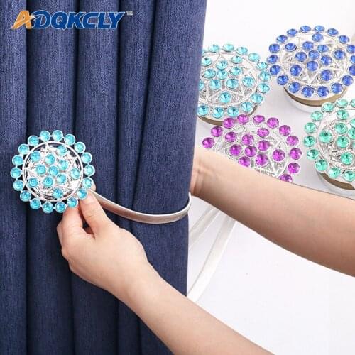 ADQKCLY Fashion Style Magnet Curtain Tieback Curtain Buckles ABS+Magnetic Wire Decoration Home Curtain Accessories 1 Piece