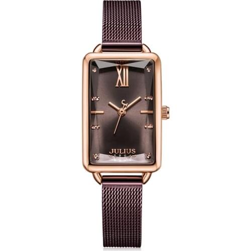 Stainless Steel Julius Lady Womens Watch Japan Quartz Elegant Fashion Hours Clock Dress Bracelet Chain Girls Birthday Gift Box