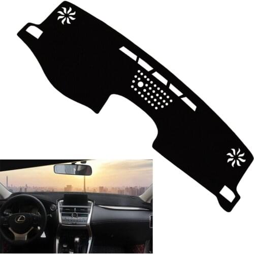 Car Dashboard Cover Dash Mat Pad Sun Visor Black Fit for Lexus NX200T NX300 NX300H 2015 2016 2017 2018 2019 2020 Left Hand Drive