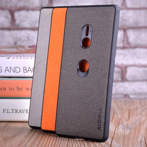 Case for Sony Xperia XZ3 XZ4 coque Luxury textile Leather skin soft TPU hard PC phone cover for SONY XZ3 XZ4 case funda capa