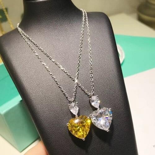 Designer Fashion 925 Sterling Silver Jewelry 3A Cubic Zirconia Party Necklace