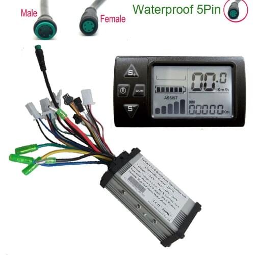 FENGCHANG E-bike LCD Display 250W 350W 24V 36V 48V S861 Waterproof Electric Bicycle Scooter Display for Electric Bike Kit FOCAN