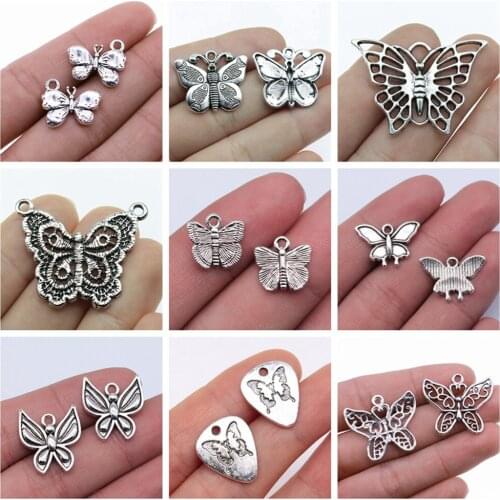 Jewelry findings components Beautiful Butterfly Charms for bracelets charm pendant