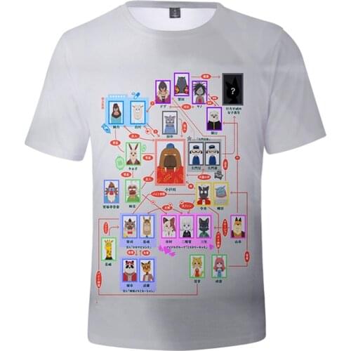 Odd Taxi 3D Print Spring Summer Preppy Men/Women Street Clothes T-shirt Streetwear Kawaii HIP HOP style