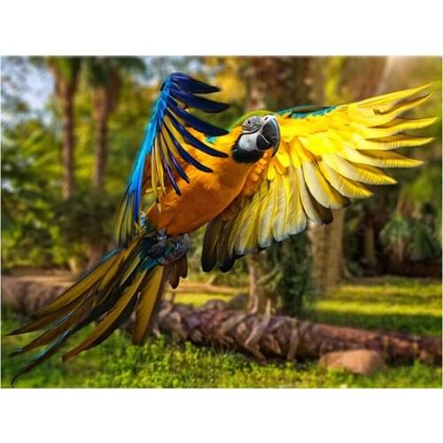5D DIY Diamond embroidery parrot animal bird diamond painting Cross Stitch full square Rhinestone mosaic painting decoration