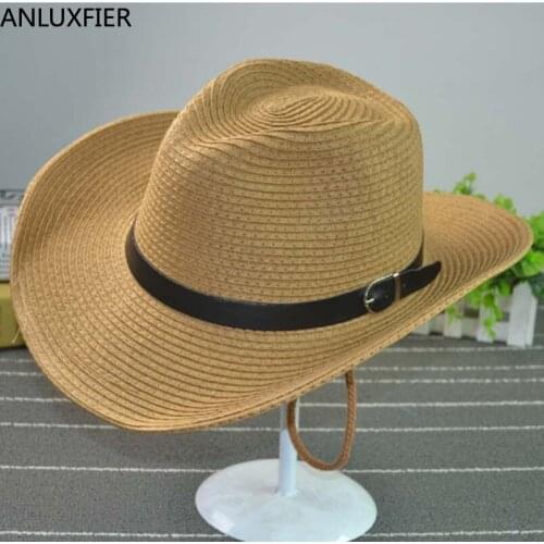 Sunhat Korean Version of Men Summer Beach Sunscreen Hats Holiday Cool Fashion Women Sun Protection Fishing Straw Beach Cap H162