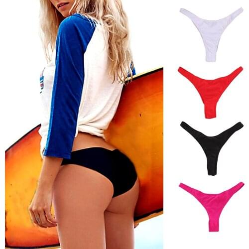 Classic Cut Short Bottoms Bikini Swim Ladies Swimsuit Women Briefs Bottom Side Ties Thong Accessories 5 Size
