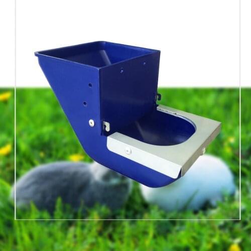 1 set Rabbit Feeder Rabbit Cage Hopper Feed Box Trough Feed Drinking Bowl for Hamster Bunny Guinea pig Cage accessories Pet Tool