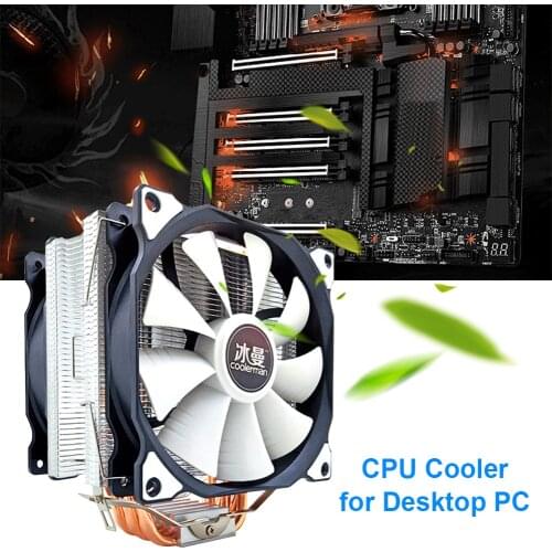 SNOWMAN MT6 12cm CPU Cooling Fan 6 Pure Copper Heat Pipes Desktop PC Cooler 4 Pin PWM Heatsink Radiatorfor Intel AMD Suitable
