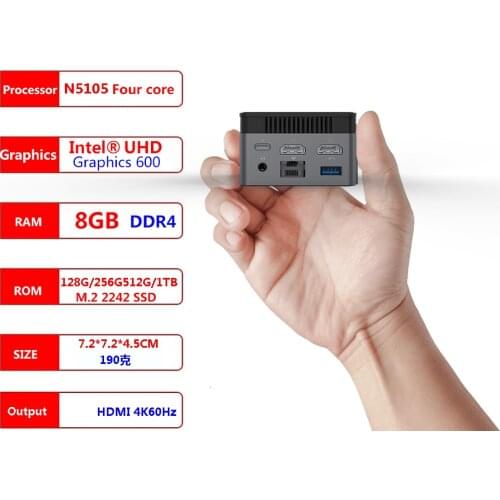 Windows 10 MINI PC Intel Geminilake N4100 quad core up to 2.4GHz 8GB/128GB intel7265 WIFI Built-in Fan win10 Compute Stick