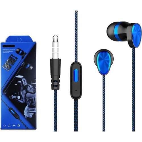 Earphones 3.5mm In-Ear Earbuds Universal 1.2 M Bass Stereo Wired Headphones for Phone Gaming Headset for Samsung Xiaomi
