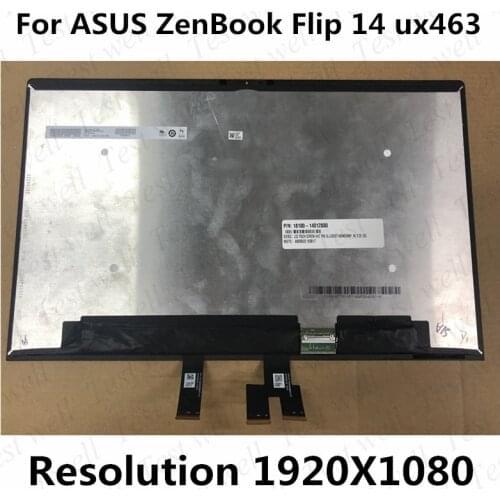 Original 14'' Matrix For Asus Zenbook 14 UX463 UX463FA UX463FL Touch Digitizer Glass LED Screen Laptop LCD Display Assembly