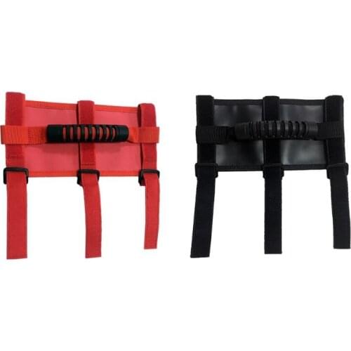 Roll Bar Grab Handle Handles Black/Red for Jeep Wrangler CJ YJ TJ JK LX0E