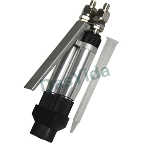 Bayonet three-way connector hand control double liquid glue gun AB manual glue gun double liquid valve manual dispensing valve