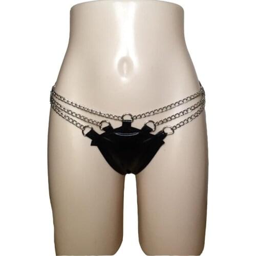 Sexy Womens Chained Waist Thong Erotic Kinky Underwear Knickers Lingerie Fantasy Night Club Wear Pole Dance Outfit