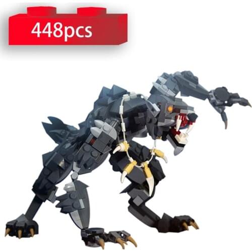 Creator Ideas Werewolf Figures Model Building Blocks Animal Movie Vampire Underworld Wolfman Bricks Kit Kids Toys Gift MOC-30412