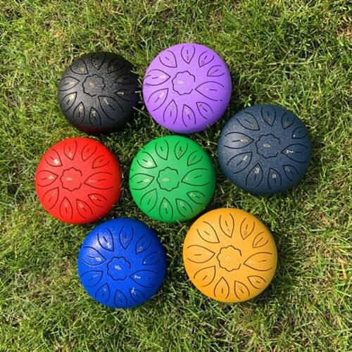 1pc 6 Inch Steel Tongue Drum with Storage Bag Music Book Notes Stickers Music Education Yoga Meditation Gift for Adults Kids