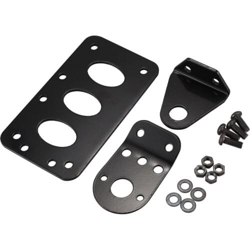 Universal Motorcycle Side Mounted Tail Light Frame License Plate Bracket Retro Metal Motorcycle Accessories