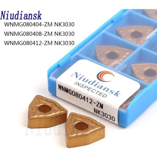 WNMG080404 ZM WNMG080408 ZM WNMG080412 ZM NK3030 High Quality Carbide Inserts CNC Lathe Turning Tools Special For Steel Parts