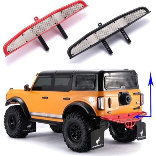 DJC TRX4 Bronco Rear Bumper For TRAXXAS TRX-4 2021 Steel Metal Winch KIT Bracket Adapter 1/10 RC Crawler Car Accessories