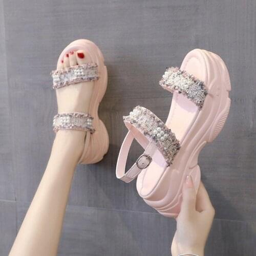 2021 New Fashion Platform Shoes Height Increasing Women Shoes Student Ins Tide Sandals for Women Shoes for Women