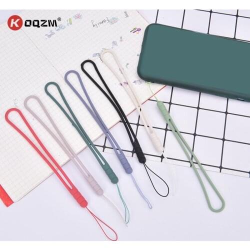 1/5pcs Silicone Cell Phone Lanyard Holder Phone Wrist Straps Lanyards Keychain strap ID Card Gym USB Badge Cord Hanging Rope