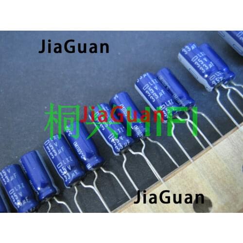 100pcs NEW NIPPON LXZ 35v33uf 5x11MM electrolytic capacitor NCC 33UF 35V lxz CHEMI-CON 33uF/35v Ultra Low Impedance