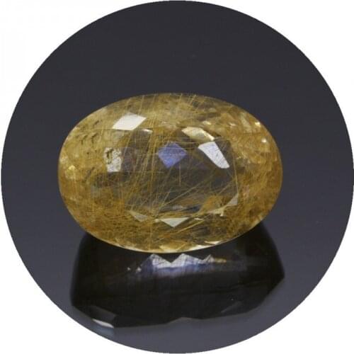 18,23 ct. Rutile Quartz Oval Cut