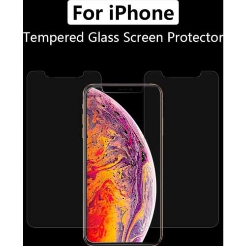 2Pcs Tempered Glass For iPhone 11 Pro Max i8 i7 i6S i6 Plus 2.5D 9H Ultra-thin Screen Protector For iPhone 11 Pro