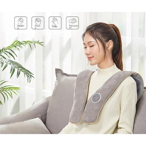 20 grade strength beating hot compress waist and neck shawl warm feeling hot compress cervical vertebra massage instrument