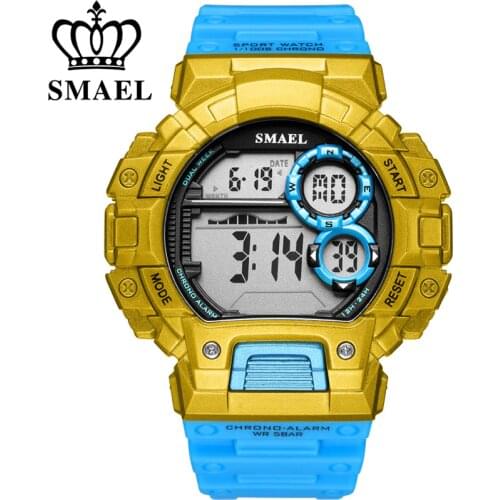 2021 SMAEL Mens Sports Watch Luxury Brand Military Watch Fashion Digital Watch Men Alarm Stopwatch Clock Male Relogio Masculino
