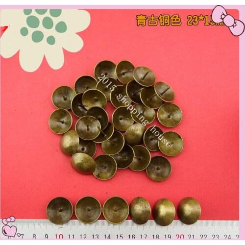 23mm*15mm Fasteners bronze color iron Upholstery Nail Jewelry Box Wall Door Sofa Furniture Decorative Tack Stud Pushpin