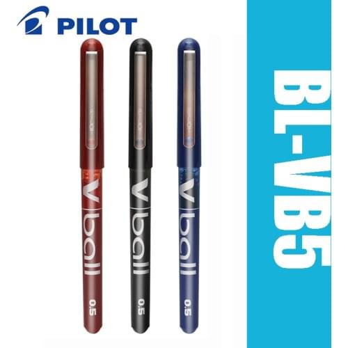 3pcs Pilot V Ball BL-VB5 6pcs/lot Pure Liquid Ink Gel Pen Black/Blue Super Smooth Writing Supplies