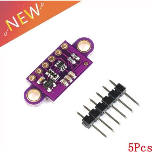 5Pcs Laser Ranging Sensor VL53L0X Time-of-Flight (ToF) Distance Measurement Module 2.8 - 5V I2C IIC Communication For Arduino