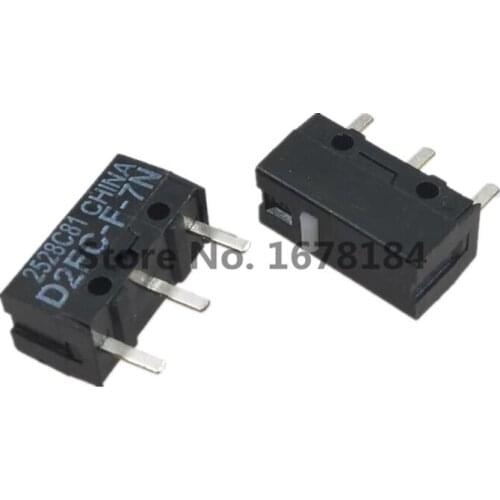 5pcs/lot D2FC-F-7N D2FC-E-7N Micro Switch Mouse Button
