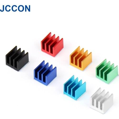 10Pcs Aluminum Heatsink Radiator Heat Sink Cooling For Electronic Chip IC 3D Printer Raspberry Pi SSD NVME 7x7x6mm With Tape