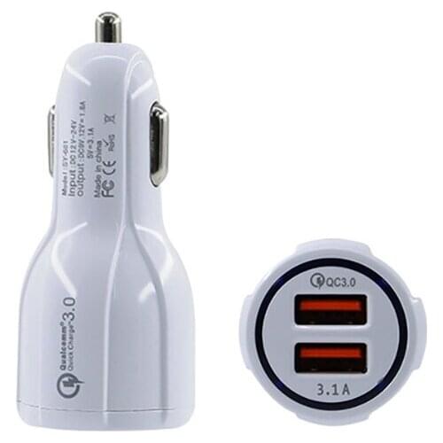 Quick Charge Dual Usb Charger Qc 3 .0 Car Charger charging plug for xiaomi samsung iphone for huawei