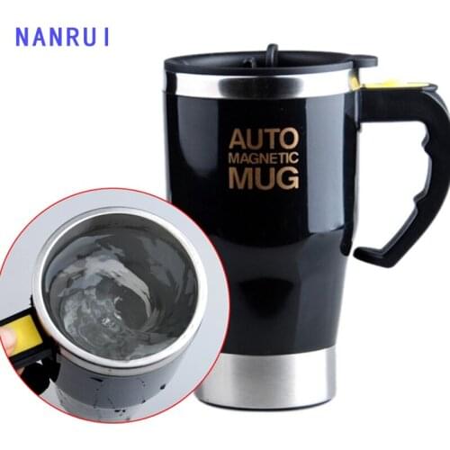 400ml Self Stirring Mixing Cup Magnetic Coffee Milk Mixing Mug Mixer Stainless Steel Thermal Insulation Water Cup Drinkware