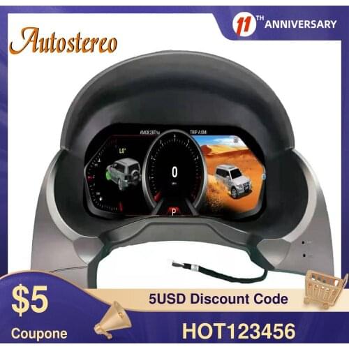 For Mitsubishi Pajero 2006-2016 Digital Cluster Car Dashboard Instrument Android 9 Meter Screen Multimedia Player GPS Navigation