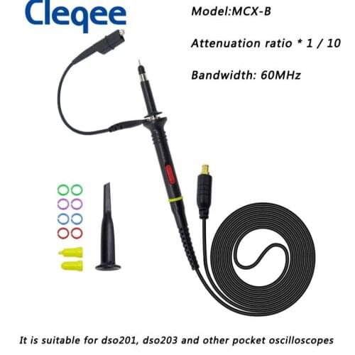 Cleqee DS201 dso202 ds203 pocket oscilloscope probe x1x1060m oscilloscope probe