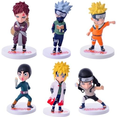 Uzumaki Shippuden Anime PVC Action Figure Hatake Kakashi Q Version Models Statue Collectible Toys Figma Kids Gifts