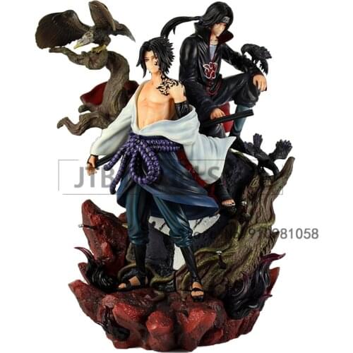 Naruto Figure Action Animal GK Uchiha Sasuke Itachi Figma ABS 36cm Model Limited Statue Decoration Collectible Gift Toys For Kid