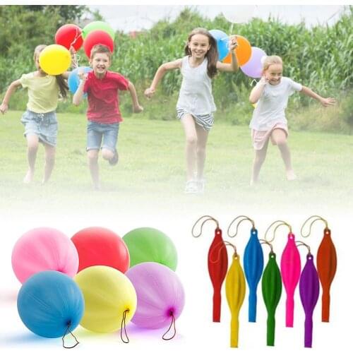 Indoor Patting Toy Balloon Latex Thickening Patting Childrens Leisure Entertainment Fitness Ball Color Stretch Ball