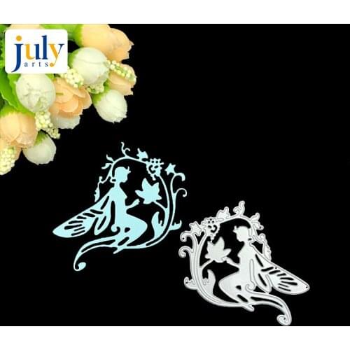Julyarts Maple Leaves Flower Fairy Metal Cutting Dies Stencil Scrapbooking Photo Album Card Paper Embossing Craft DIY