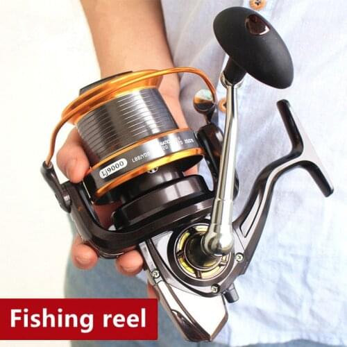 Fishing Reel Spinning Reels LJ3000-9000 Series 12+1 Far Throw Fishing Baitcasting Reel Metal Fly Wheel Fishing Supplies